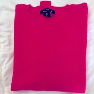 Hot pink or fucsia cashmere sweater